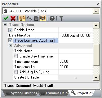 3.1.8.1 Audit Trail In many cases, before the user can proceed in making any process variable changes (eg.