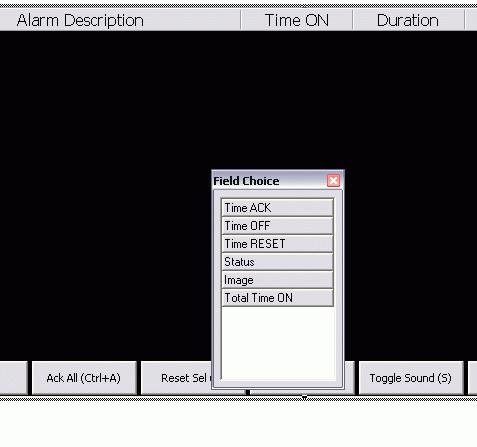 You can modify, add or take away the columns describing the alarms in the Alarms Viewer by