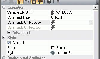 Create a Simulation We shall find room in the Alarms screen window to insert a command object which will interact on the VAR00001 tag associated to the alarms. 1. Open Screen2 from the project window.