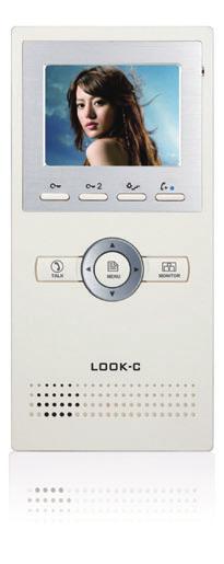 Look-C 2 Wire Video H2 LCD COLOUR 3.5 DOOR INTERCOM H2 STATI VERTICAL DESIGN 3.5 Colour Digital TFT Screen 320x240px. Compact and slim design to suit any decor.