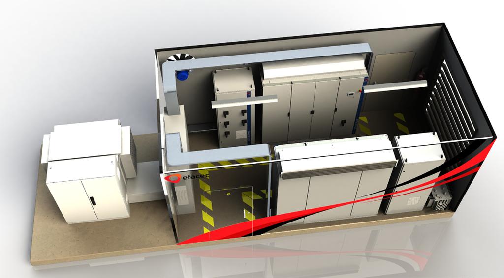 EFASOLAR PVStation Modular With concrete or metallic solution these PVStation are designed to simplify the transport operation in projects with difficult access, or correspondance with particular
