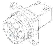 Plug Type 6 shell with plastic gland RJF 544 6 Receptacle Type