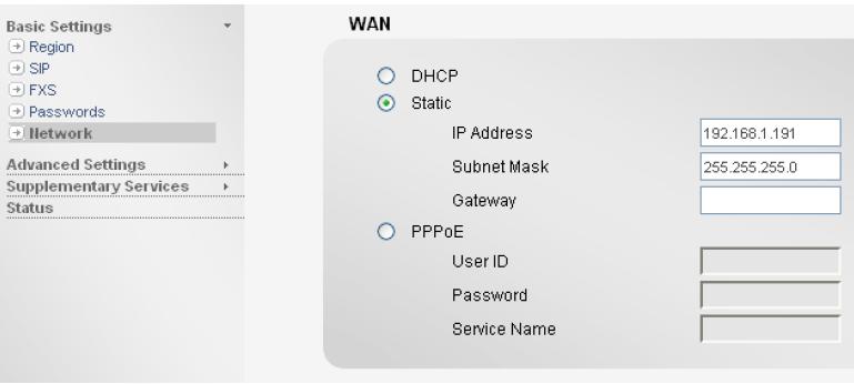 DHCP and PPPoE SETU ATA can be configured with any ISP (Internet Service