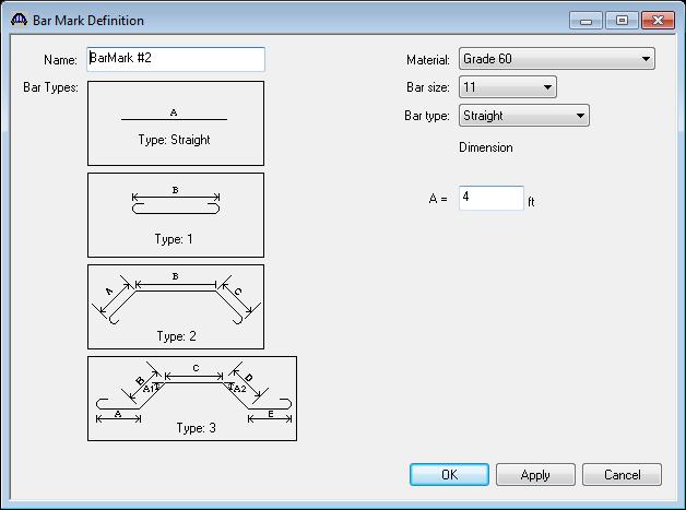 Close the Schematic window and double-click on Bar Mark Definitions in the Bridge Workspace tree to create a new Bar Mark Definition.