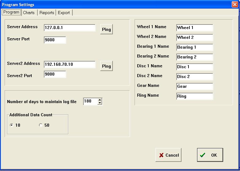 Universal Chart Manager Contents 11 7 Configure Database Server Connection(s) Universal Chart Manager can be configured to connect up to two Database Servers.