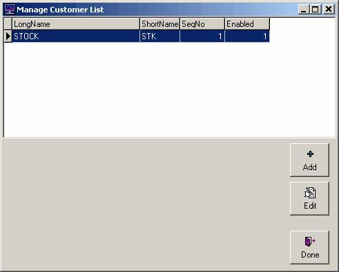 Universal Chart Manager Contents 16 11 Add a new customer to the