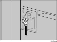 Installing Options The hooks of the duplex reversal unit clip around the bar inside the groove of