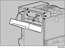 Make sure the auxiliary bar and stopper are installed in the positions, as shown.