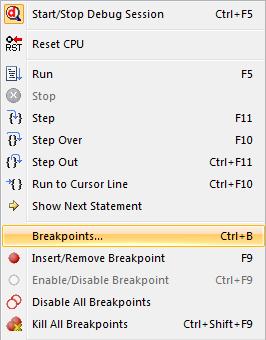 6. NOTES ON BREAKPOINTS The fllwing limitatins are applied t the uvisin2/3/4/5 debugger: 1. There are 4 independent cmplex hardware breakpints available.