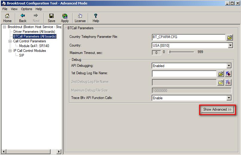 8. Configure BTCall Parameters Note: During the compliance testing, the following settings were configured differently than the default settings.
