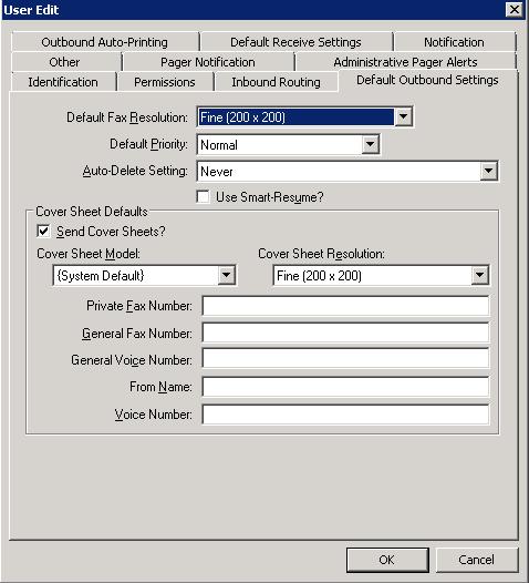 20. Configure Users Outbound Settings The Default Outbound Settings tab configures