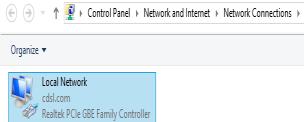 Step-1 Right click on Network icon on Desktop & click on Properties