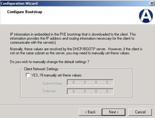 8. Since the existing DHCP server will assign