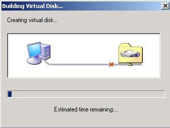 19. Wait for the Building Virtual Disk to complete. 5.
