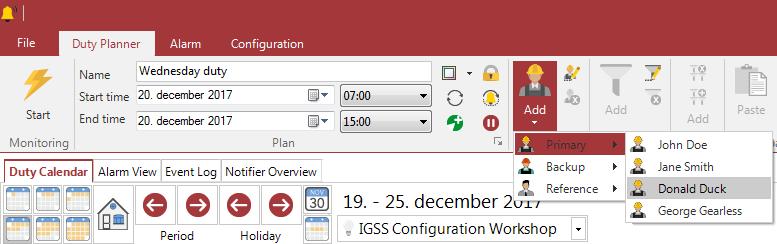 Create a new Calendar called Normal in the Configuration tab as described in step 1 and 2 above. 7.
