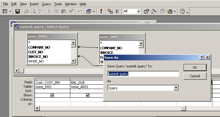 Query FASPAC Data Using Access - 19 Save