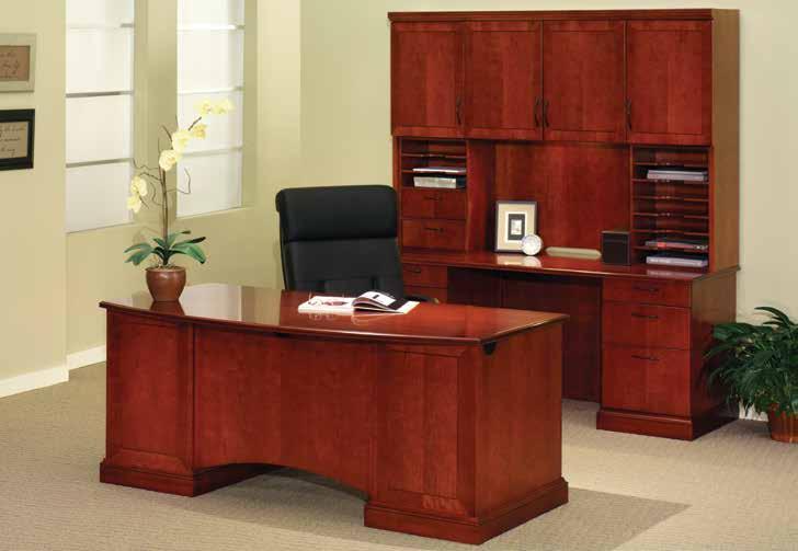 The Belmont Collection s transitional style brings refined warmth to any office, with solid construction to last through the years.