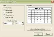 Calendar Pages To create a calendar page: o Click on the Workspace Menu button. o Select Pages. o Click on the Create Calendar Page. o Select the desired options. o Click Ok.