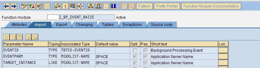 2. Maintain the RFC Destination details in the table ZRFCDETAILS RFC Enabled Function Module 1.