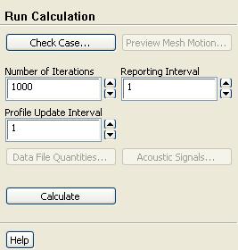 4. Start the calculation by requesting 1000 iterations. Run Calculation (a) Enter 1000 for Number of Iterations. (b) Click Calculate.