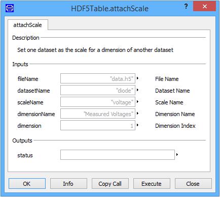 5 HDF5 File Structure In order to efficiently store and exchange the data for the tables a subset of the HDF5 standard is used. Every table is stored as n-dimensional dataset of type Float64.