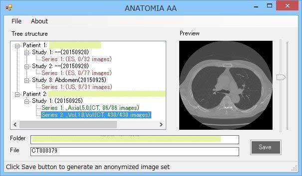 8 DICOM Medium Analysis Tool Help patients to locate individual sets of scan data on the media An application program runs