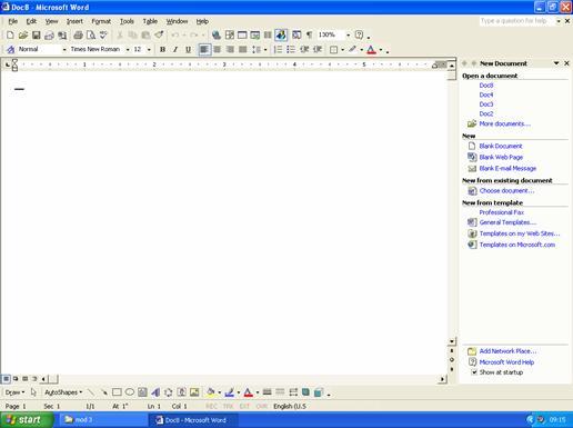 - ECDL MODULE 3 (USING OFFICE XP) - MANUAL١٠PAGE To create a new document based on another template From the File menu