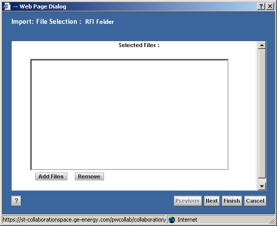Create an RFI Attach Files to RFI Form B B.