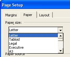 Word Processing (104) Page 47 3.3.3.1 Change document orientation portrait or landscape. Change page size.
