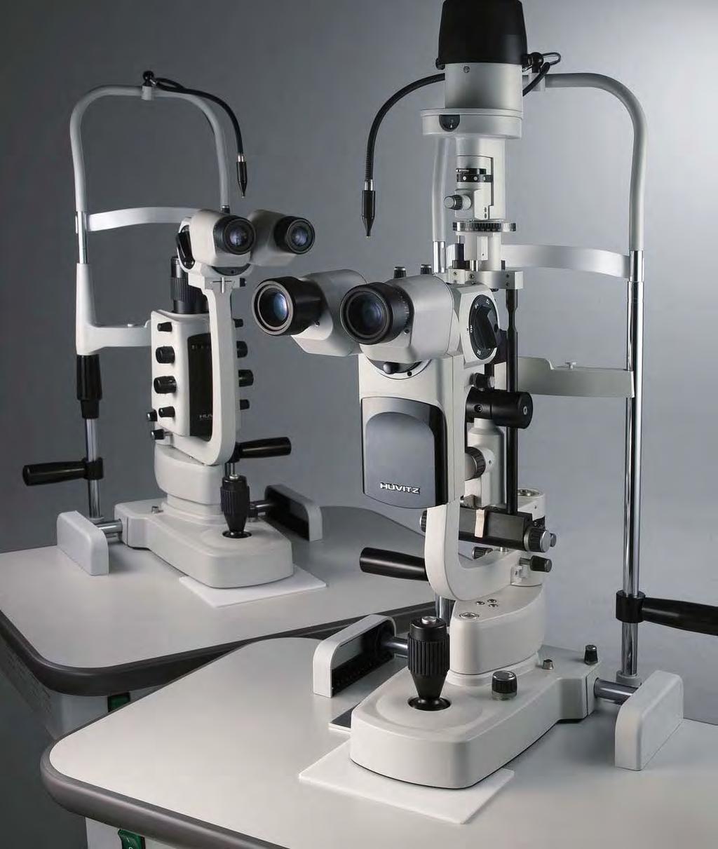 HUVITZ SLIT LAMP HS-5500 / HS-5000 See the difference by looking through the Huvitz Slit Lamp chosen by opinion leaders in the industry:
