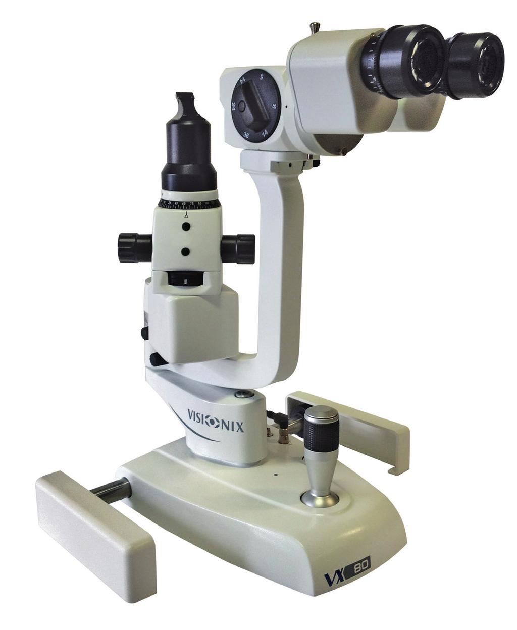 VX80 Compact Slit Lamps Cost effective reliable technology Converging 6-3 magnifications Converging 6-5 magnifications REF. 8480-0001-03 REF.