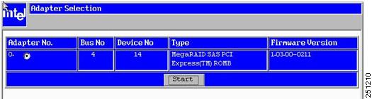 Watch the NAM appliance monitor until you see the following window, then press Ctrl+G when it displays to enter the RAID BIOS console: RAID Controller BIOS Version MT38 (Build Jan 05, 2007) HA -0