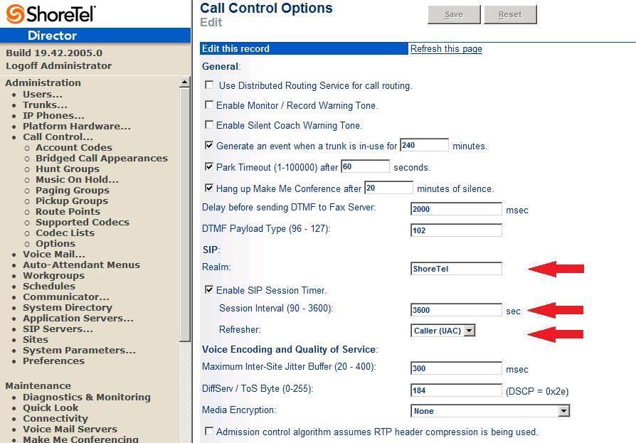 The Call Control/Options screen will then appear (Figure 3).