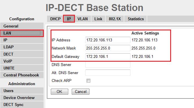 Step 4 Description Navigate to the LAN DHCP frame by first clicking LAN and then clicking DHCP. Using the drop-down list, set Mode to Off and then click OK.