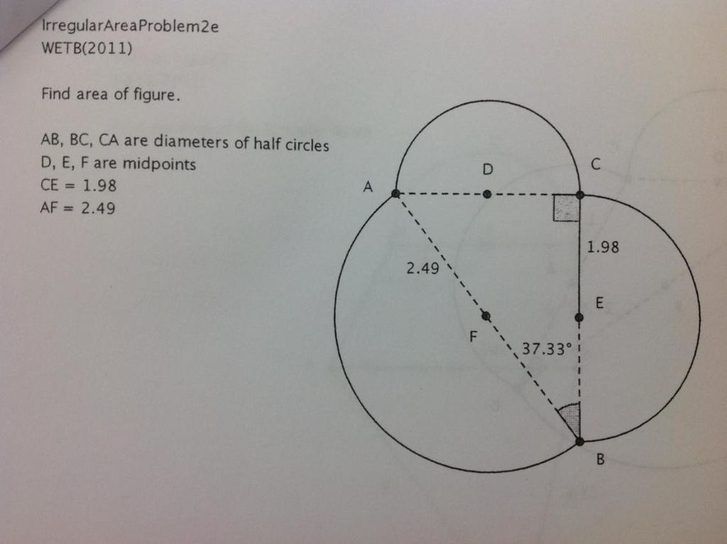 Sec 11-5 Geometric Probability (continued ) Multi-step irregular areas (Topics include