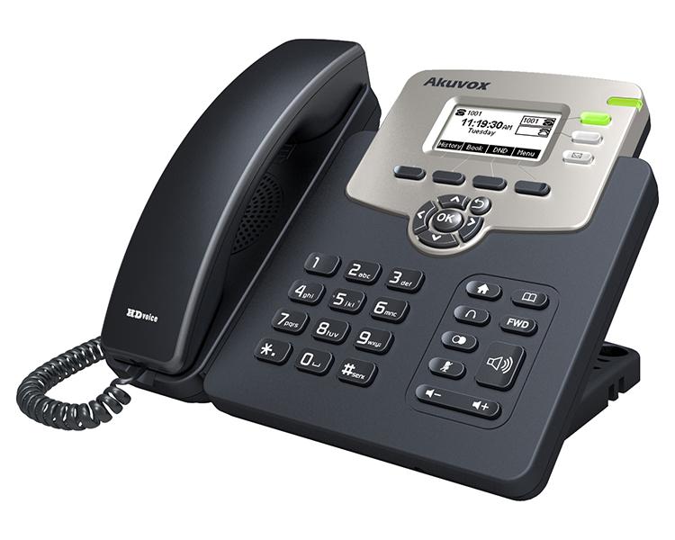 Akuvox SP-R52P IP Phone The Akuvox SP-R52P is a feature rich IP phone that can provide reliable performance and easy