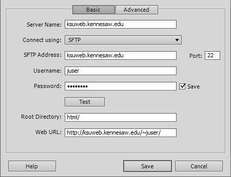 Figure 14 - Server Definition 16. Click on the Save button. The server now appears on the Servers list. Figure 15 - Servers 17.