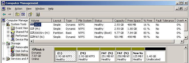 Expandability NTFS v.