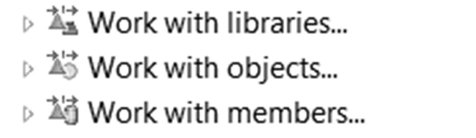 Introducing Objects Use to create filters Manipulate the connection s library list Explore the contents of user libraries Objects >