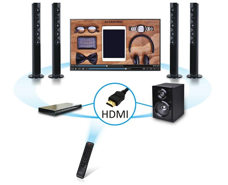 With HDMI CEC functionality, remote controller signals can be transmitted via HDMI cable to connected HDMI devices.