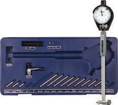 4" to 6" or 35mm to 160mm Dial Bore Gage Sets Carbide Anvils Easy-to-read Graduation: 0.0005" or 0.01mm Insulated grip 1.