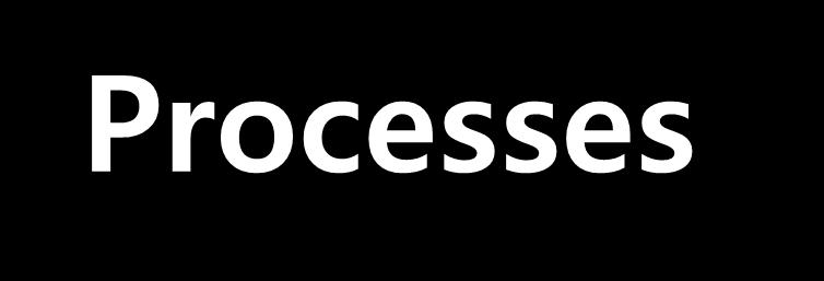 Processes An instance of a program in execution. One of the most profound ideas in computer science. Not the same as program or processor.