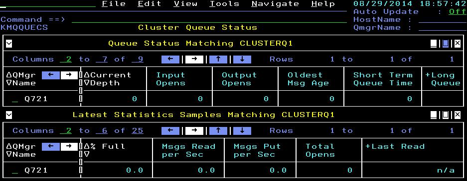 MQ Clusters continued Use Q option for queues associated with the