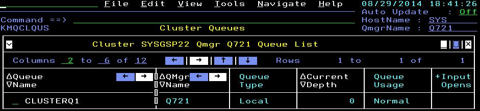convenient display of status and statistics from each queue manager