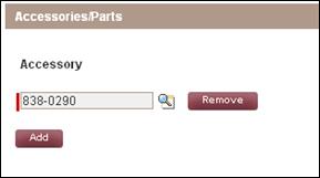 Once the correct part number has been selected, return to the claim page to continue with the claim/registration.