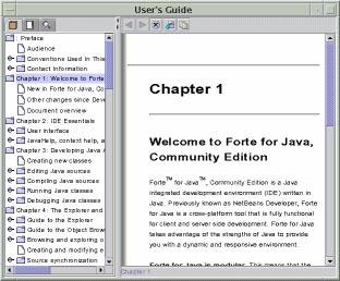 26 Getting Started With Forte for Java Getting More Information Getting More Information The Forte for Java (Community Edition) User s Guide describes both conceptual information and how to use Forte