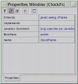 Getting Started With Forte for Java 5 Looking at the Forte for Java Environment Browsing Workspace The browsing workspace includes an Object Browser and a Properties window, as shown in the following