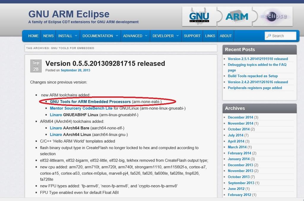 Getting GNU Tools for ARM Embedded