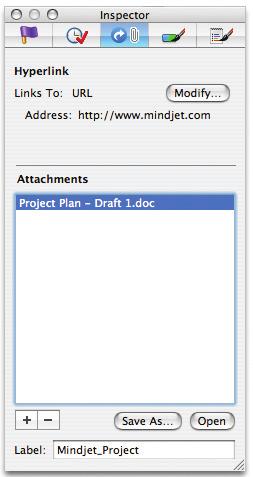 Attachments When you attach documents to a map the document content is stored as part of the map file.