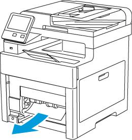 Troubleshooting 4. Remove any crumpled paper from the tray and any remaining paper jammed in the printer. 5.